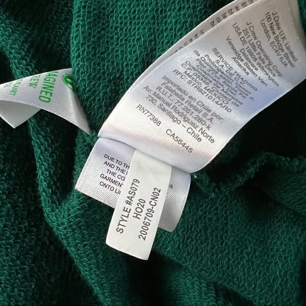 J. Crew vintage fleece reimagined pullover top sweatshirt